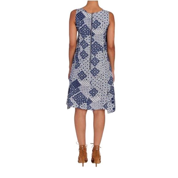 Nanette Nanette Lepore Patchwork Print Sleeveless High-Low Swing Dress Size 4 - Picture 2 of 11